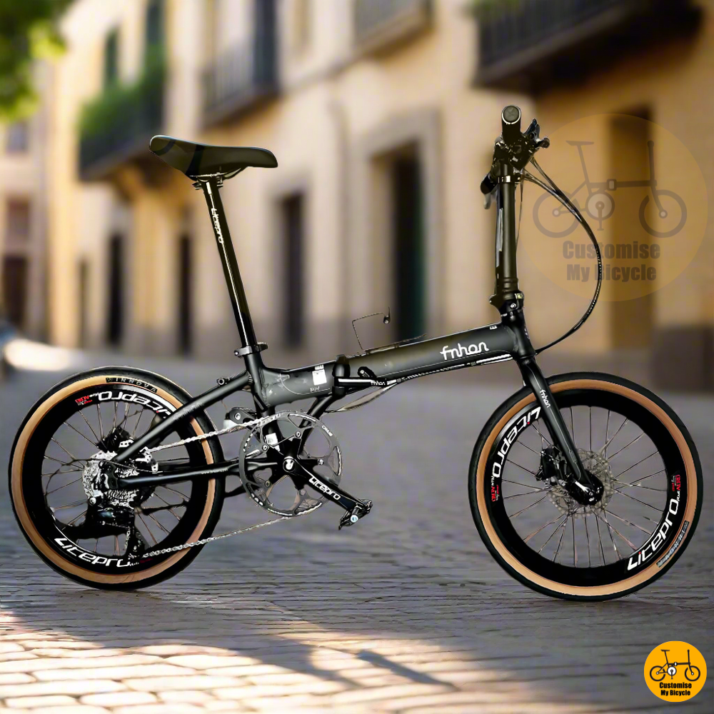 Fnhon Blast 20-Inch Folding Bike – Matte Black Frame with a Sleek & Aggressive Look
