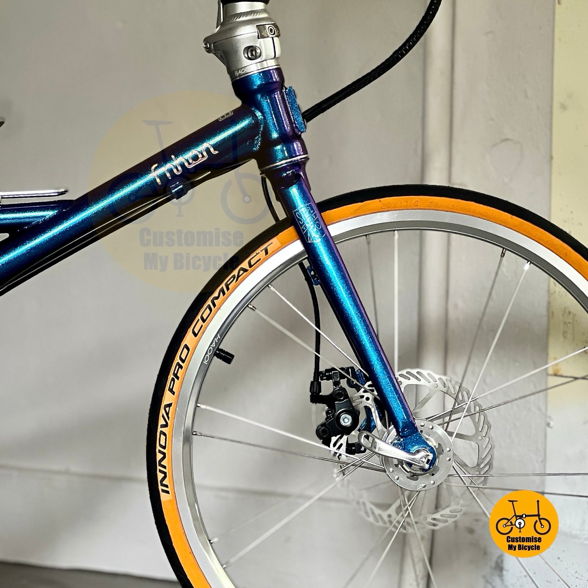 Fnhon Thunderstorm front wheel HAOOI retro low profile rim
