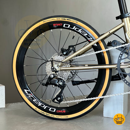 Shimano 9 speed rear derailleur on Fnhon Thunderstorm folding bike
